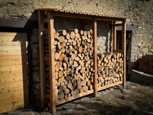 Rack à bois de feu